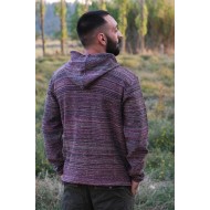 Ζακέτα κουρελού με κουκούλα και τσέπες (Ανδρικό)