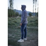 Ζακέτα κουρελού με κουκούλα και τσέπες (Ανδρικό) Ζακέτα κουρελού με κουκούλα και τσέπες (Ανδρικό)